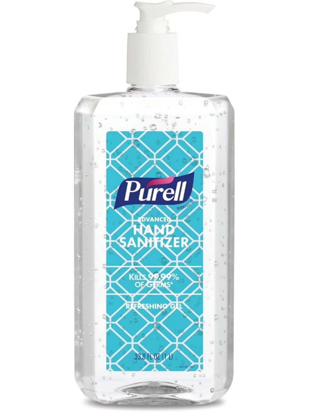Refreshing Gel Hand Sanitizer, Clean Scent, 1L Pump Bottle - Antibacterial